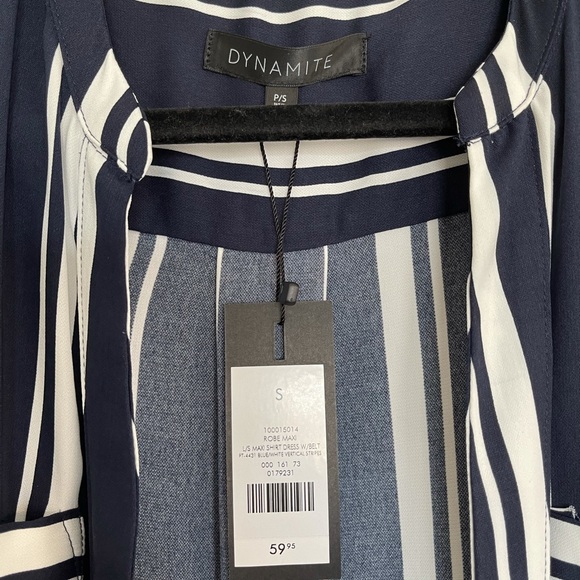 NWT Dynamite Shirt dress with tie belt - Picture 5 of 11